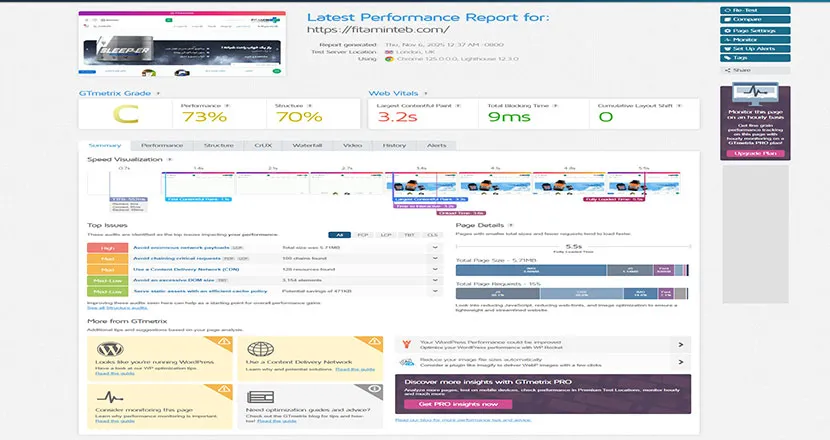 قبل از بهینه‌سازی