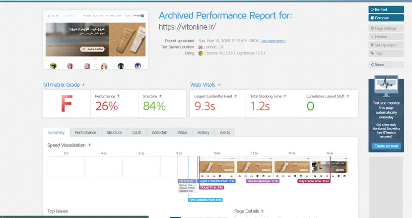 قبل از بهینه‌سازی